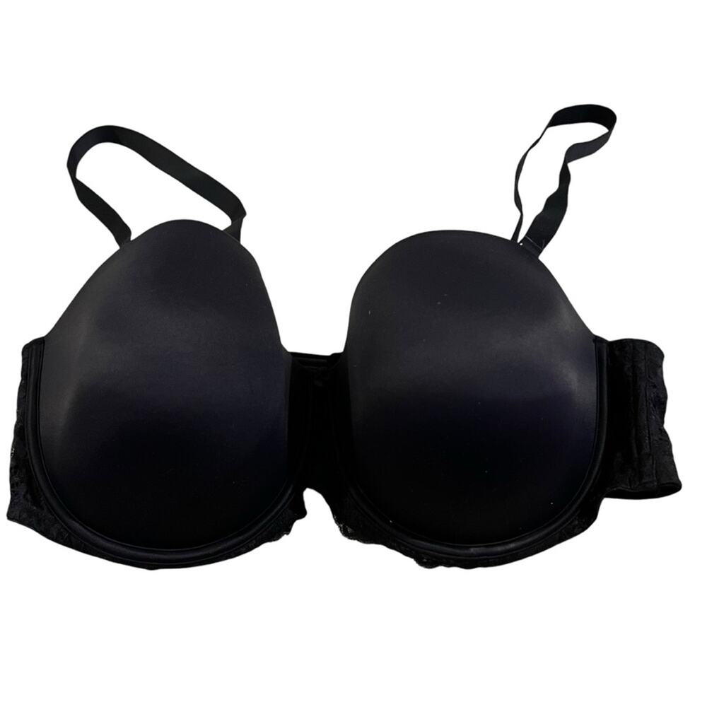 NWT auden 44DD Strapless/Adjustable Straps Black Bra